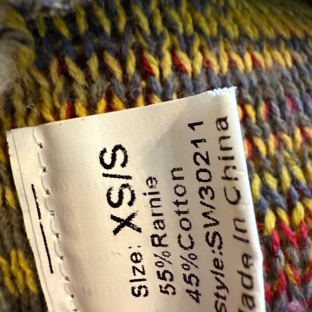 Selfie Couture Colorful Fringed Poncho Sweater - Picture 10 of 10